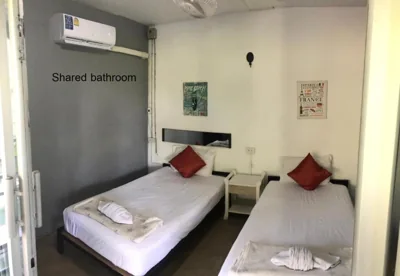 Economy Twin Room — White Jail at Koh Tao Hostel